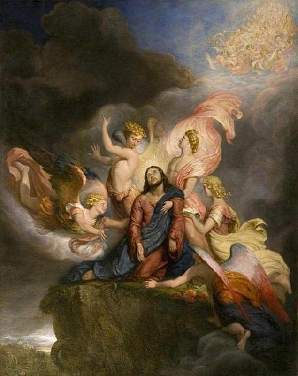 George Hayter The Angels Ministering to Christ, painted in 1849